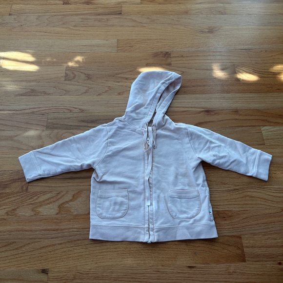 Bonpoint Kids Hooded Zip-Up Jacket - Cream